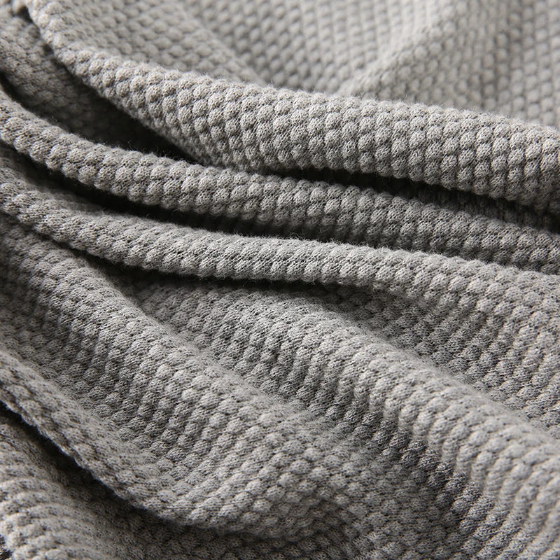 Polo Com Textura Gola V
