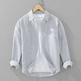 Camisa Listrada em Algodão