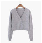 Blusa De Frio Feminina Com Gola V