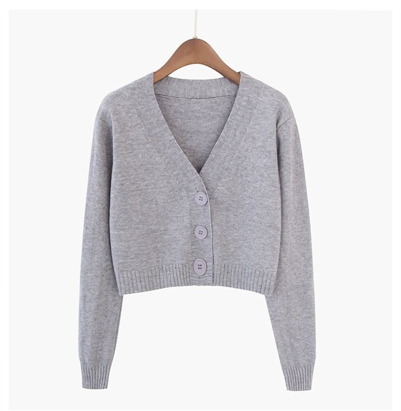 Blusa De Frio Feminina Com Gola V