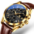 Relógio Casual Masculino Leather Slim OLEVS - Premium