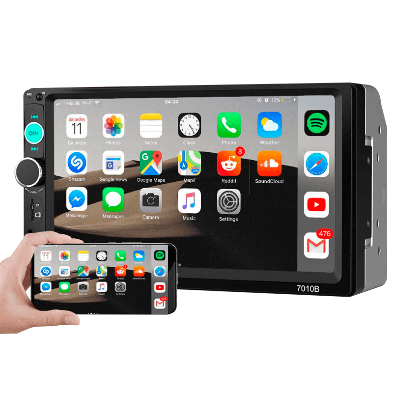 Central Multimídia Universal 7 Polegadas Wifi Gps Mp5 Bluetooth