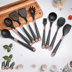 Kit Utensílios de Cozinha Silicone 10 Peças
