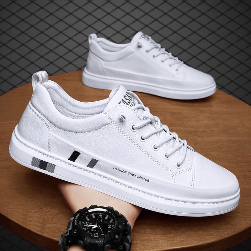 Tênis Masculino Elegante - Couro Legítimo