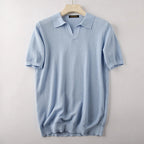 Polo Com Textura Gola V