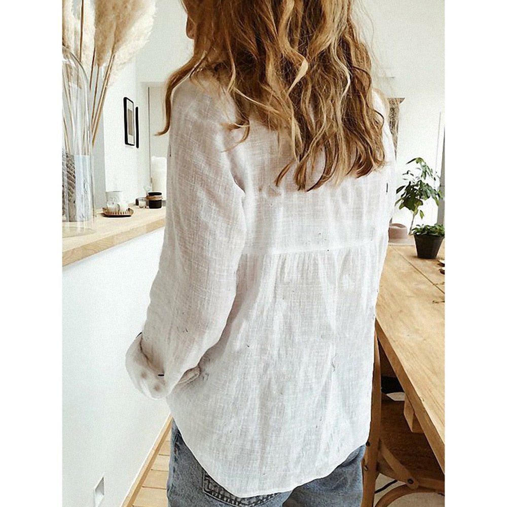 Camisa De Linho Feminina Abigail