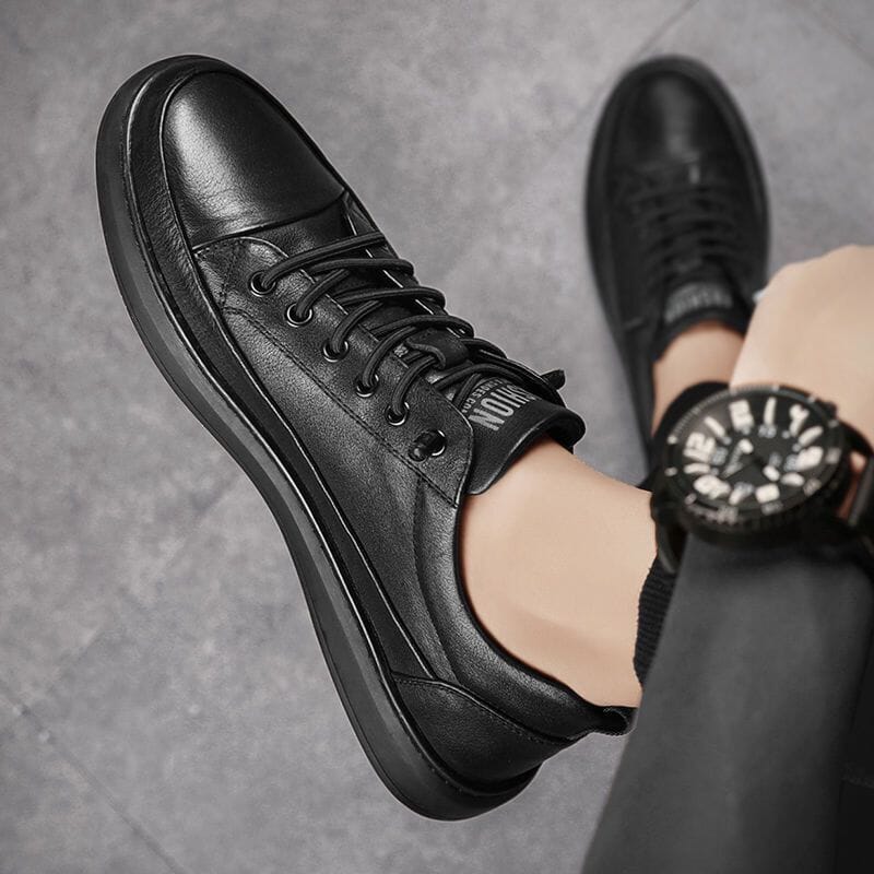 Tênis Masculino Elegante - Couro Legítimo
