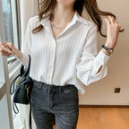 Camisa Feminina Social Listrada