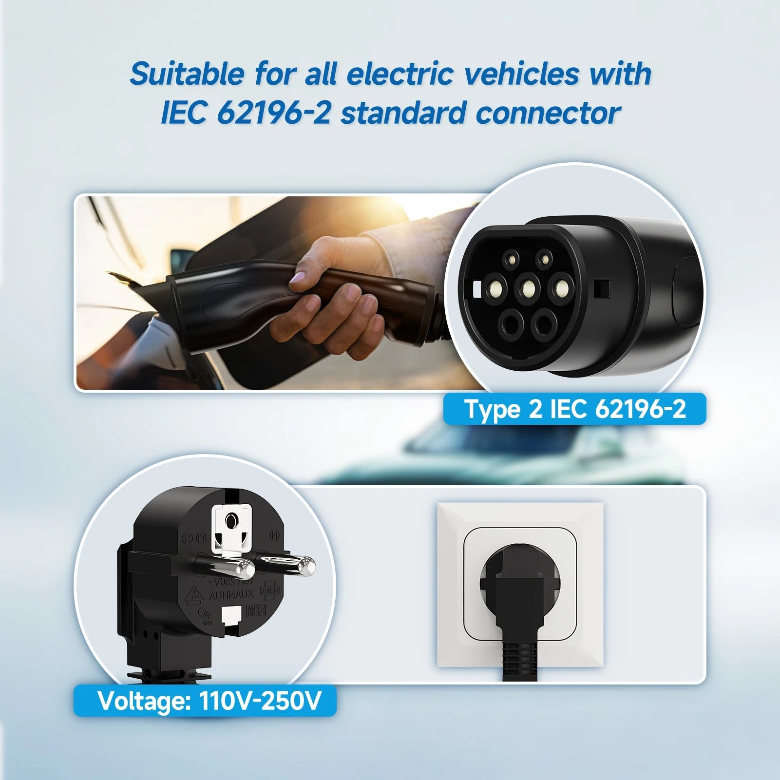 Carregador para carro elétrico bivolt