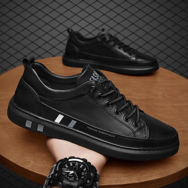 Tênis Masculino Elegante - Couro Legítimo