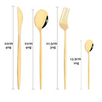 Jogo de Talheres Inox 24 Peças Premium