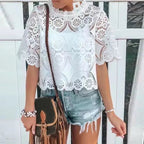 Camisa Feminina de Renda Vivina