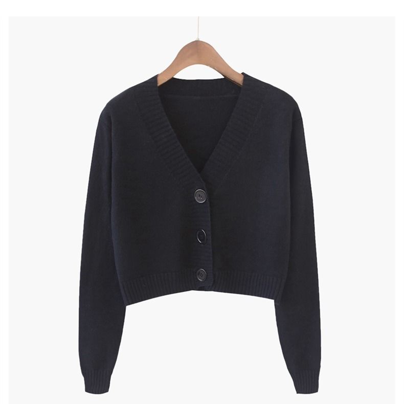 Blusa De Frio Feminina Com Gola V