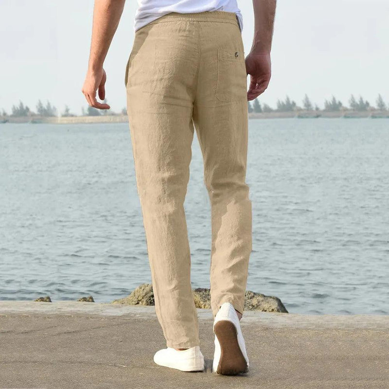 Calça Nobre hombre Slim Linho 100%