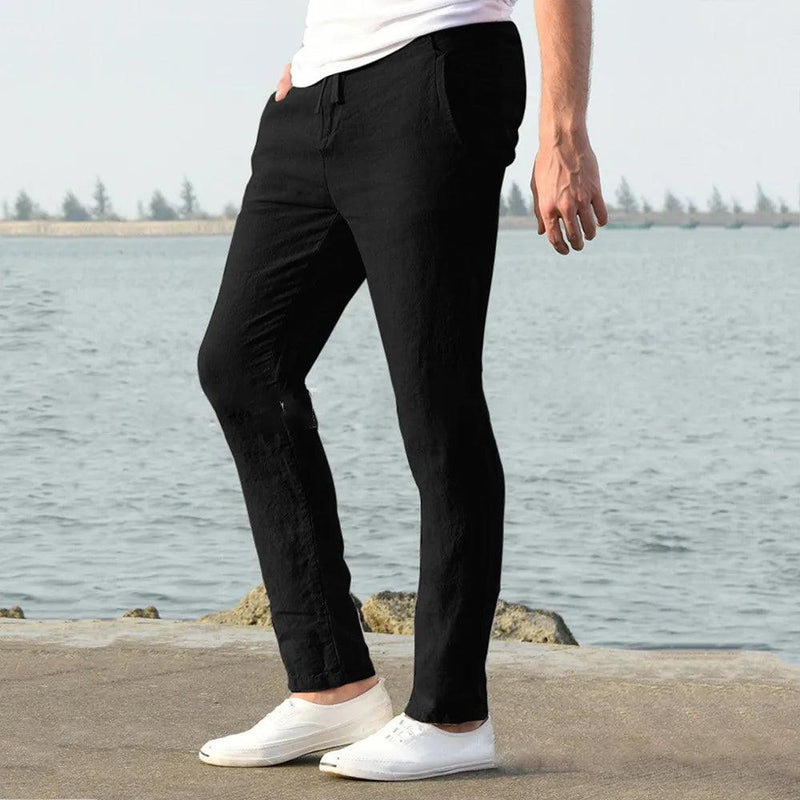 Calça Nobre hombre Slim Linho 100%