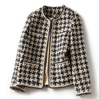 Casaco Feminino Vintage Xadrez
