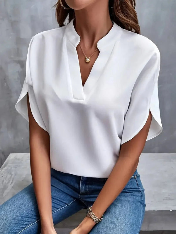 Blusa Feminina Social Gola V