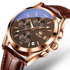 Relógio Casual Masculino Leather Slim OLEVS - Premium