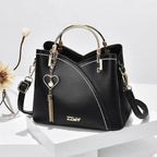 Bolsa Feminina de Couro - Bicolor
