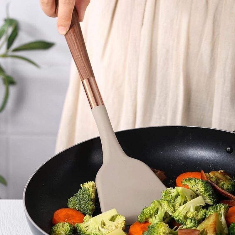 Kit Utensílios de Cozinha Silicone 10 Peças