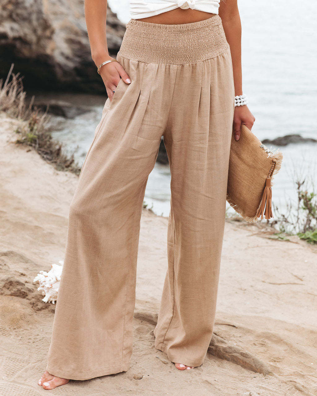 Calça de Linho Feminina Helin