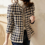Casaco Feminino Vintage Xadrez