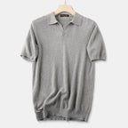 Polo Com Textura Gola V