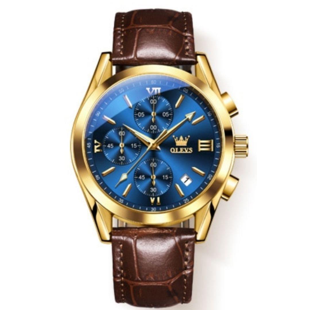 Relógio Casual Masculino Leather Slim OLEVS - Premium