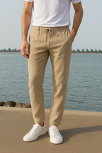 Calça Slim 100% Linho