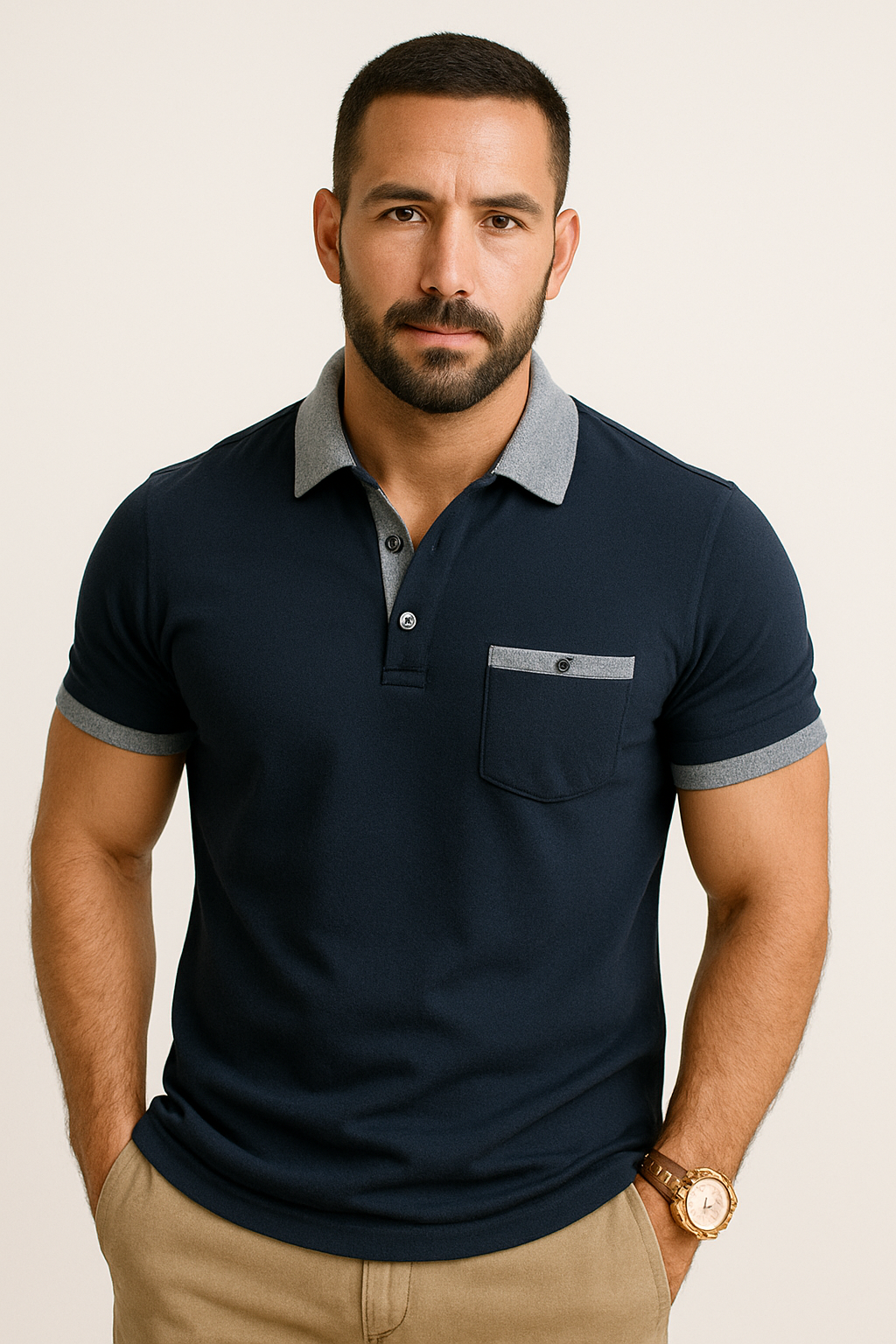 Camisa Masculina Polo Detroit