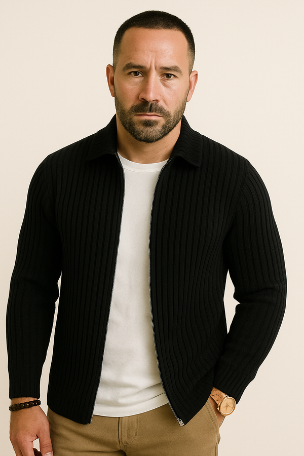 Suéter Cashmere Masculino Zíper