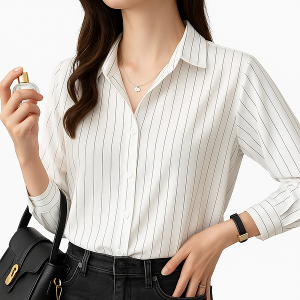 Camisa Feminina Social Listrada