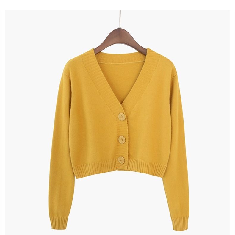 Blusa De Frio Feminina Com Gola V