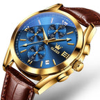 Relógio Casual Masculino Leather Slim OLEVS - Premium