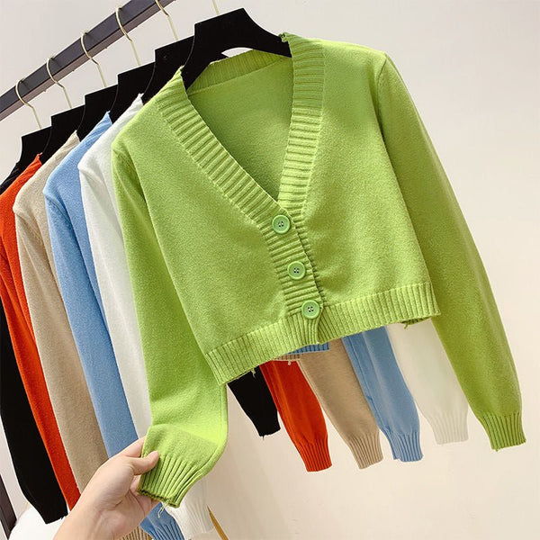 Blusa De Frio Feminina Com Gola V