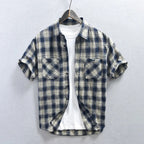 Camisa Aurori Xadrez Manga Curta