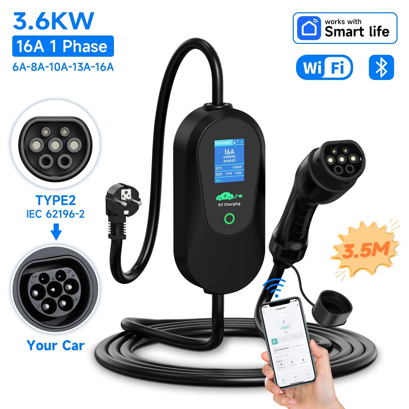 Carregador para carro elétrico bivolt