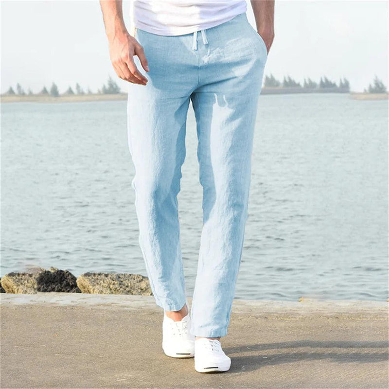 Calça Nobre hombre Slim Linho 100%