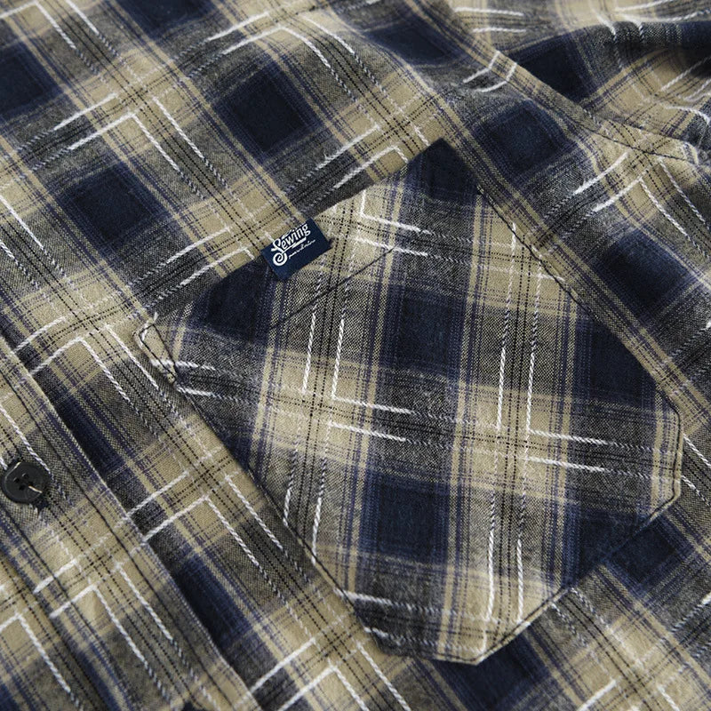 Camisa Aurori Xadrez Manga Curta