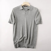 Polo Com Textura Gola V