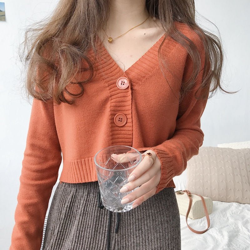 Blusa De Frio Feminina Com Gola V