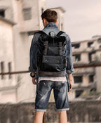 Mochila de Couro Masculina Brainly