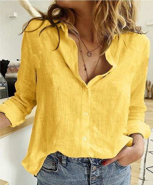 Camisa De Linho Feminina Abigail