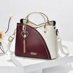 Bolsa Feminina de Couro - Bicolor