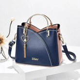 Bolsa Feminina de Couro - Bicolor