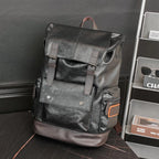 Mochila de Couro Masculina Brainly
