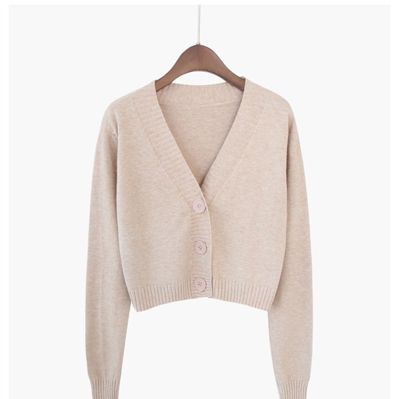 Blusa De Frio Feminina Com Gola V