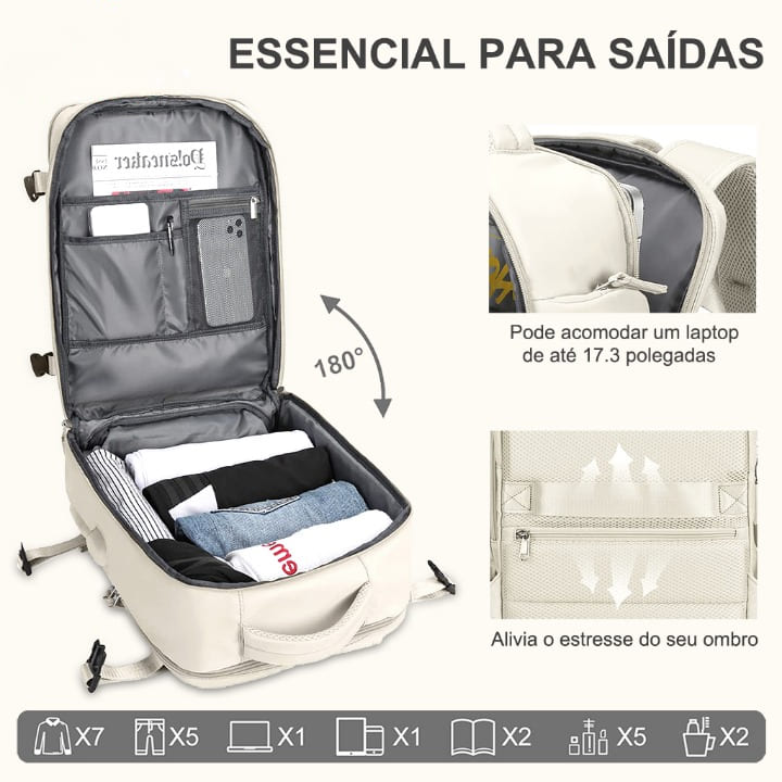 Mochila de Viagem Camino Clássica À Prova D'Água