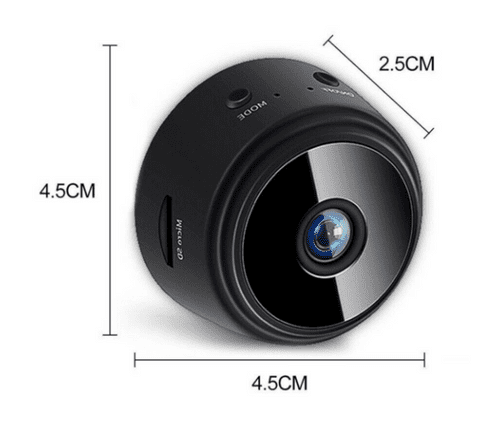 Mini câmera magnética de segurança Full HD
